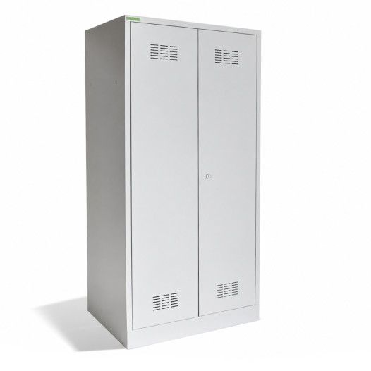 2-türiger Garderobenschrank mit Öffnung in der Mitte, 1800/800/500 mm