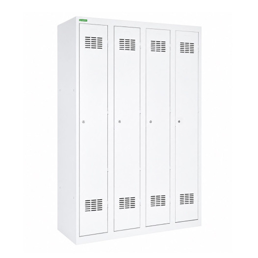 4-türiger Garderobenschrank mit langen Türen, LOCKER H 4