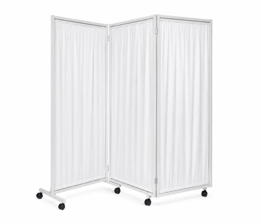 PARAVAN ZR 3P 1780/640 ROLL W | 3-teiliger Paravent auf Rollen
