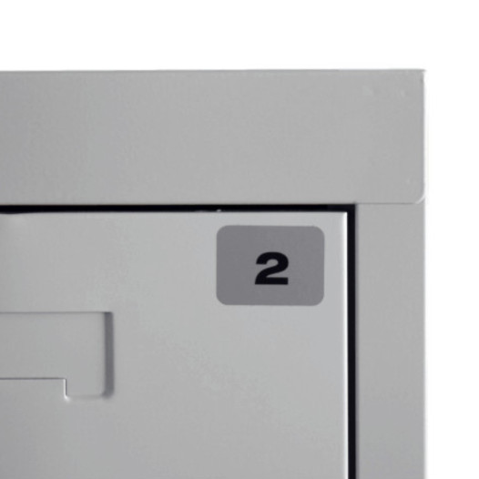 STICKER MB 1-100 | Aufkleber zur Nummerierung von Schränken 1-100