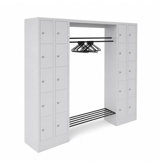 Offenes Garderobensystem mit 20 Fächern, WARDROBE OPEN 2320