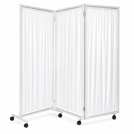 PARAVAN ZR 3P 1780/640 ROLL W | 3-teiliger Paravent auf Rollen
