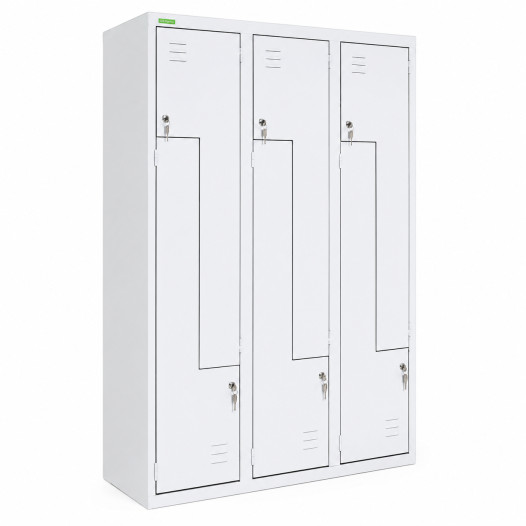 LOCKER H Z6 400 | 6-türiger Garderobenschrank mit Z-Türen mit einer Breite von 400 mm