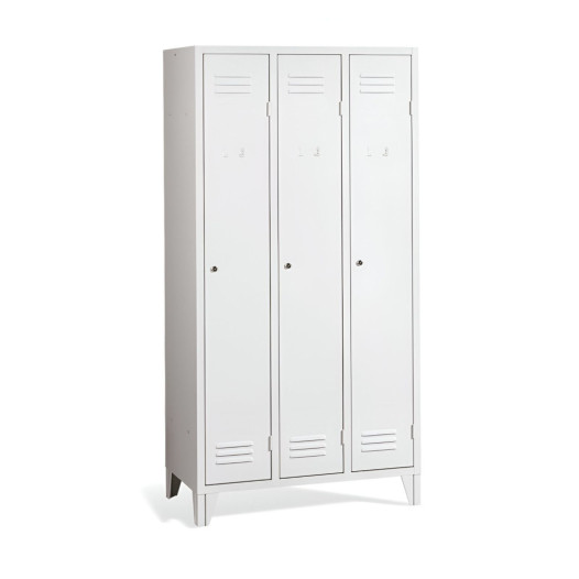 LOCKER CH 3 F - 3-türiger Garderobenschrank mit Füßen