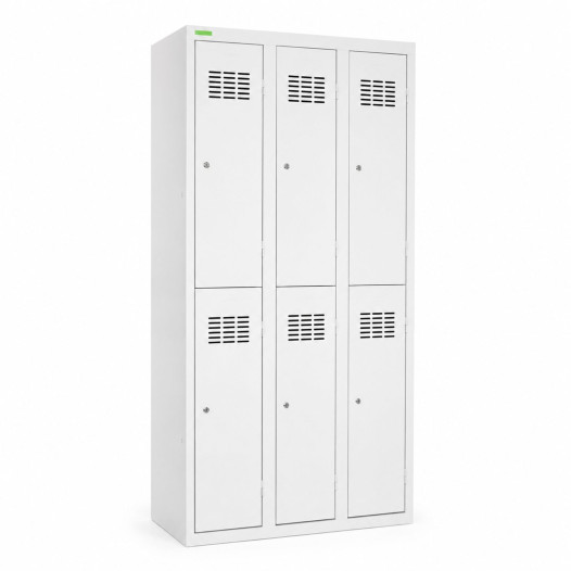 6-türiger Umkleideschrank mit kurzen Türen, LOCKER H 3/6