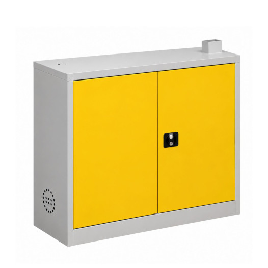 Chemikalienschrank mit Kamin, niedrig