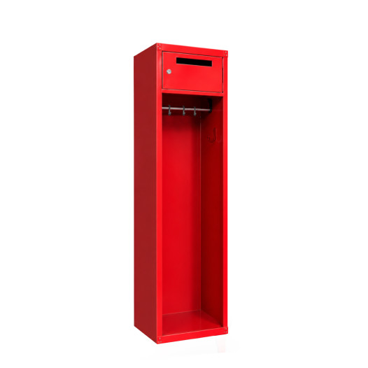 LOCKER H 1 FIRE 3000 - Feuerwehrspind - Einzel, galvanisiert mit Helmhalter