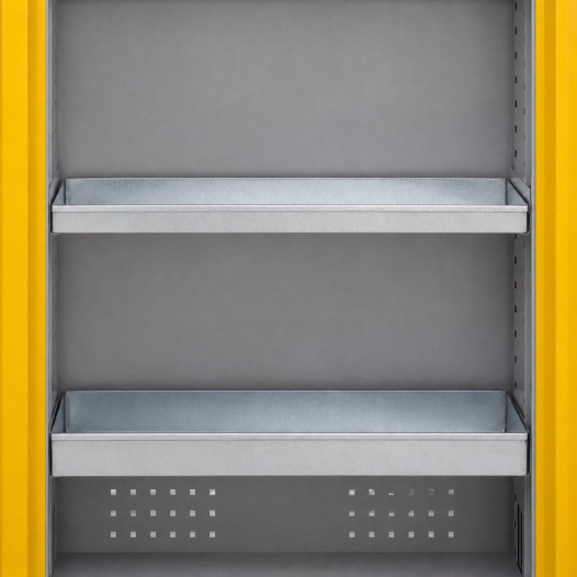 CHEMICAB GE TUB 380/80 - Verzinkte Auffangwanne für Chemikalienschrank, Tiefe 380, hohe Ausführung