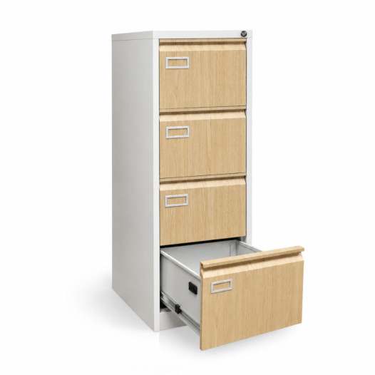 XFILECAB EG 4 9003/BH - Hängeregistraturschrank mit 4 Schubladen, Buche