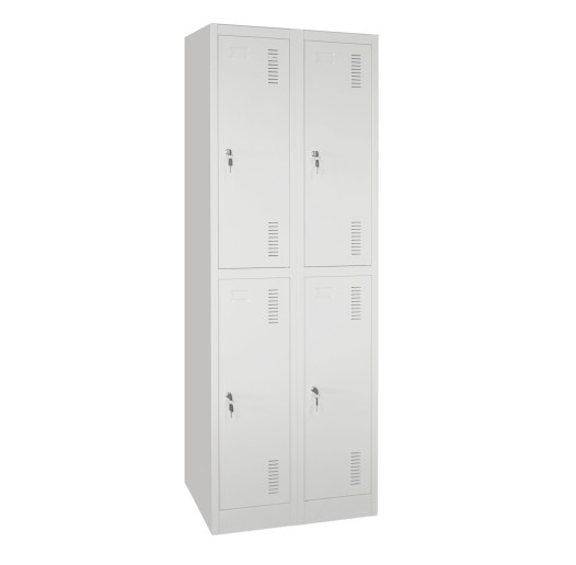 4-türiger Garderobenschrank mit kleinen Fächern