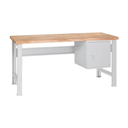 MODULBENCH GE 1500 C1 UD | Werkbank mit Hängeschrank und verstellbaren Füßen, 1500 mm