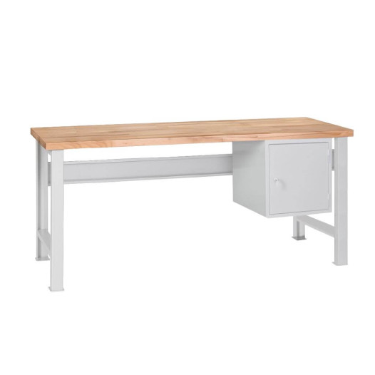 MODULBENCH GE 1700 C1 | Arbeitstisch mit Hängeschrank und festen Beinen, 1700 mm