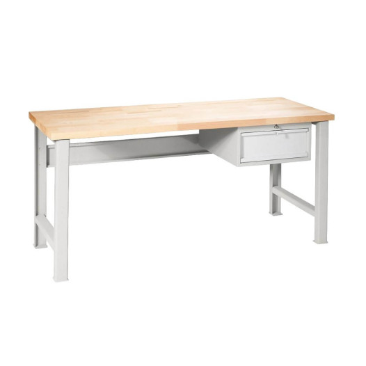 MODULBENCH GE 1700 D1 | Werkbank mit 1 hängender Schublade und festen Beinen, 1700 mm